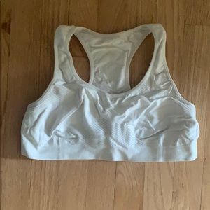 White sports bra